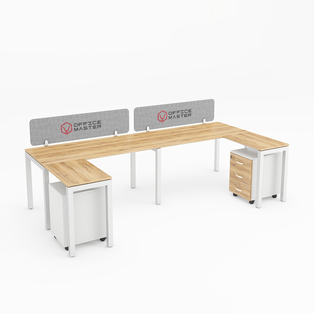 BELLA : Workstation Cluster of 2 In-Line (C-Shape)-2