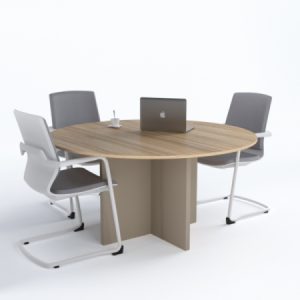 DISCUSSION Round Table (Wood Base)