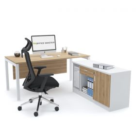 BELLA Office Desk with Side Cabinet