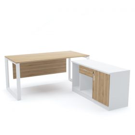 DIAMOND Office Desk with Side Cabinet