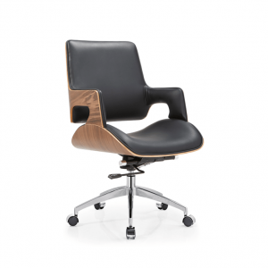HAZLETT Low Back Leather Chair