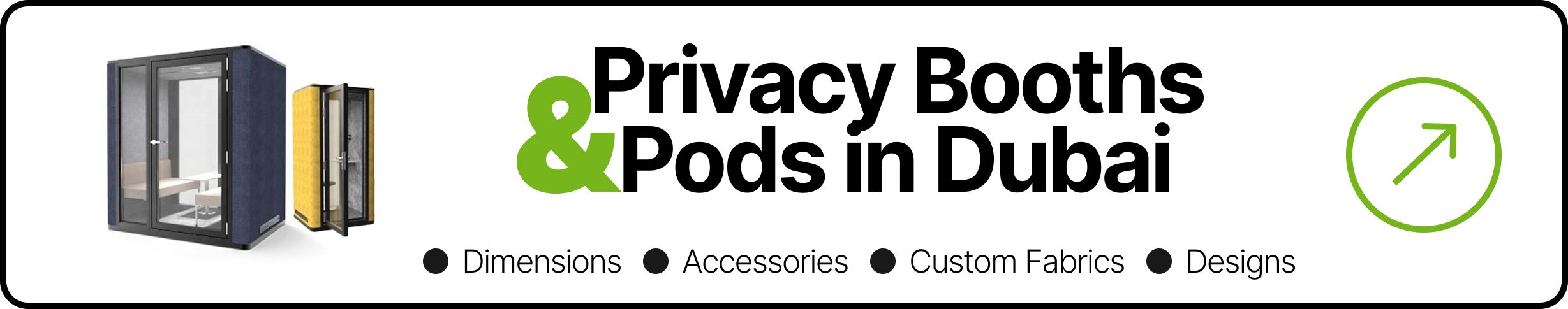 Privacy Office Booths and Pods - OfficeMaster Office Furniture Dubai UAE