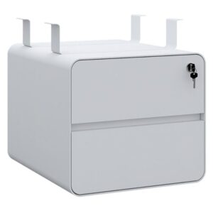 Hanging Steel Drawers - Full White -OfficeMaster Dubai