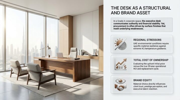 MDF vs Chipboard vs Veneer: Executive Desk Guide UAE