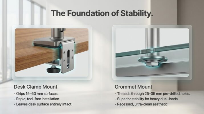 Dual Monitor Setup for Sit-Stand Desk Dubai