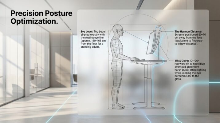 Dual Monitor Setup for Sit-Stand Desk Dubai