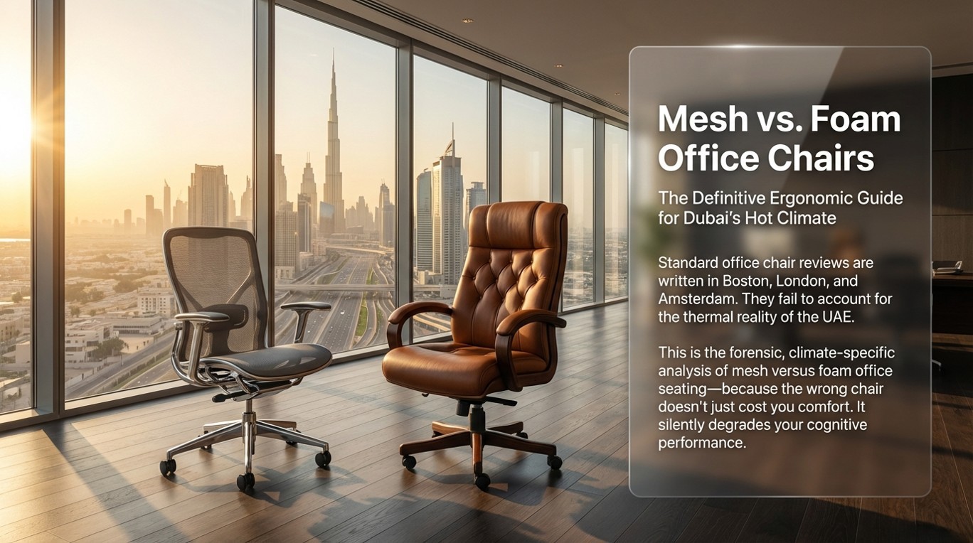 Mesh Back vs Foam Back Office Chairs Which Is Better for Dubai's Hot Climate