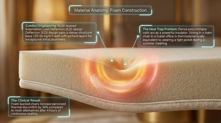 Mesh Back vs Foam Back Office Chairs Which Is Better for Dubai's Hot Climate