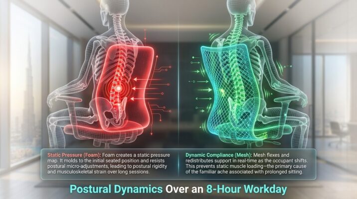 Mesh Back vs Foam Back Office Chairs Which Is Better for Dubai's Hot Climate
