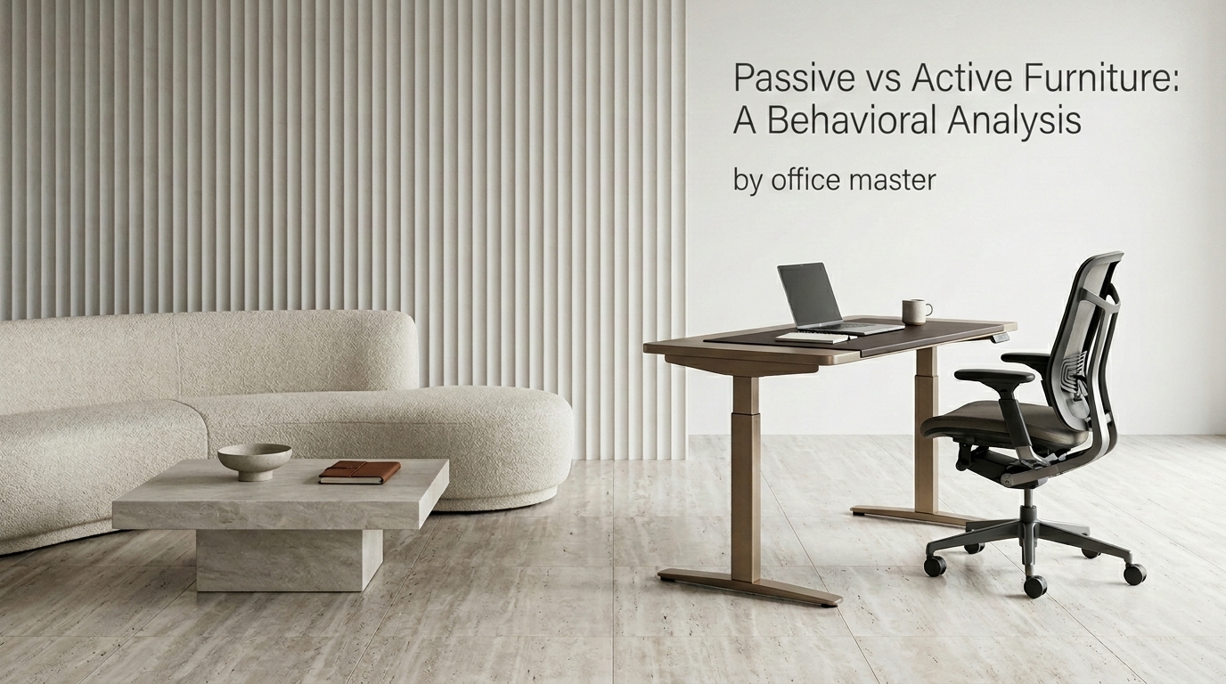 Passive vs Active Furniture A Behavioral Analysis