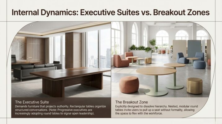 Round vs. Rectangular: Which Coffee Table Shape Fits Your Office Layout?