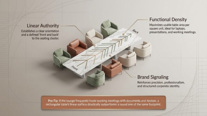 Round vs. Rectangular Which Coffee Table Shape Fits Your Office Layout