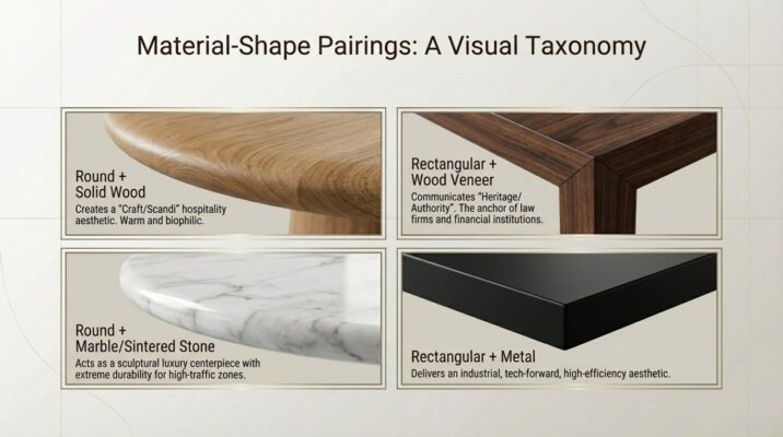 Round vs. Rectangular Which Coffee Table Shape Fits Your Office Layout