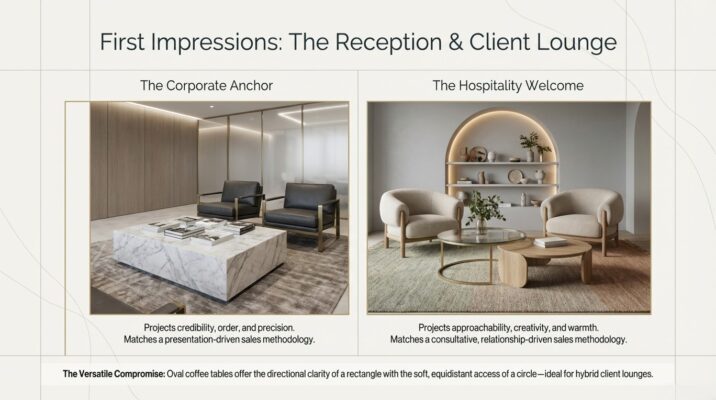 Round vs. Rectangular Which Coffee Table Shape Fits Your Office Layout