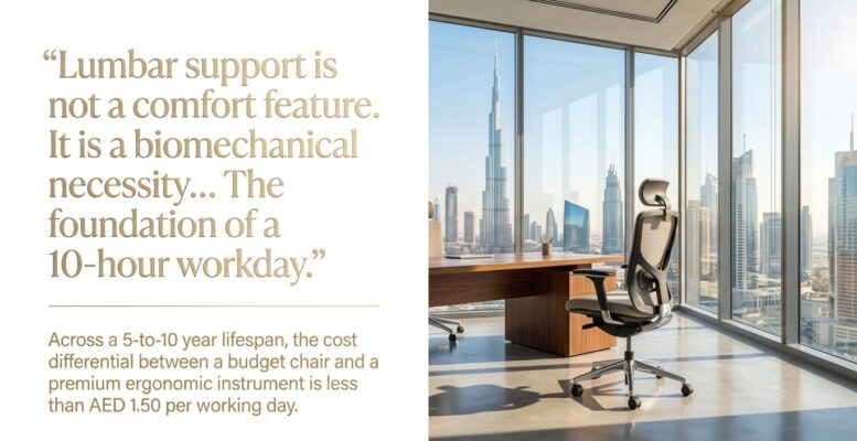 Why Lumbar Support Is Non-Negotiable in Dubai's 10-Hour Work Culture