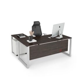 DIAMOND Series L-shaped DIAMOND Series L-shaped H1199 ST12 White Office Desk - OfficeMaster Furniture Dubai