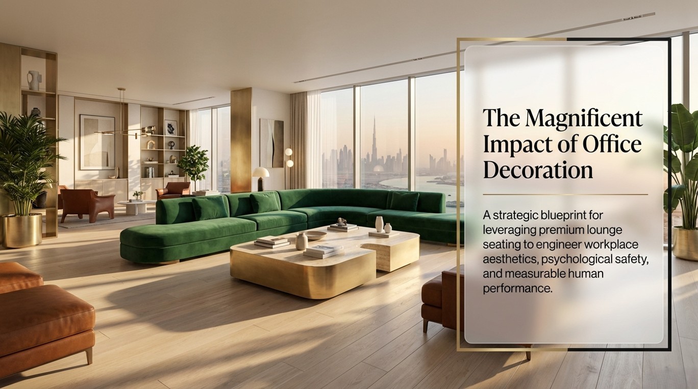 Sofa and Its Magnificent Effects in Your Office Decoration