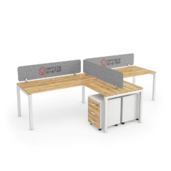 BELLA : Workstation Cluster of 2 In-Line (T-Shape)