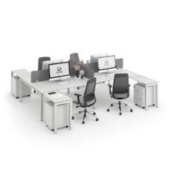 Alternative view of BELLA : Workstation Cluster of 4 Face-to-Face (H-Shape)