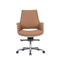 LISSANDRA Low Back Leather Chair