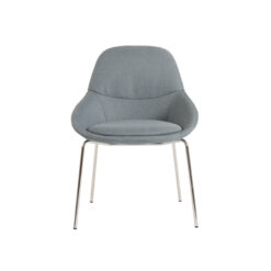 SYS Low Armrest Chrome Base Leisure Chair