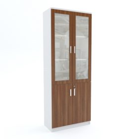 Full Height Cabinet (bottom wood top glass)