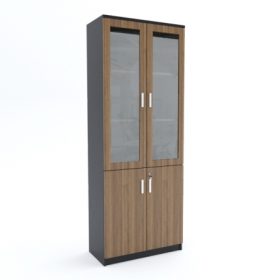 Full Height Cabinet (bottom wood top glass)