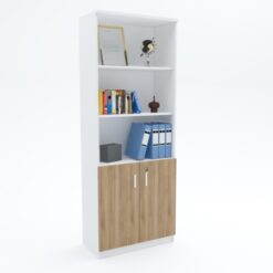 Full Height Cabinet (bottom wood top open shelves)