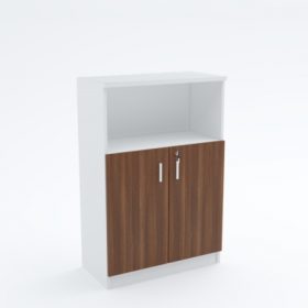 Mid Height Cabinet (swing door with top open shelf)