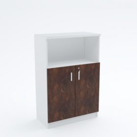 Mid Height Cabinet (swing door with top open shelf)