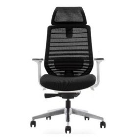 SPARTA White Frame Mesh Ergonomic Chair