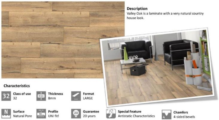 EGGER Parquet Flooring EPL014 Valley Oak