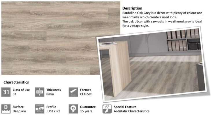 EGGER Parquet Flooring EPL036 Bardolino Oak Grey