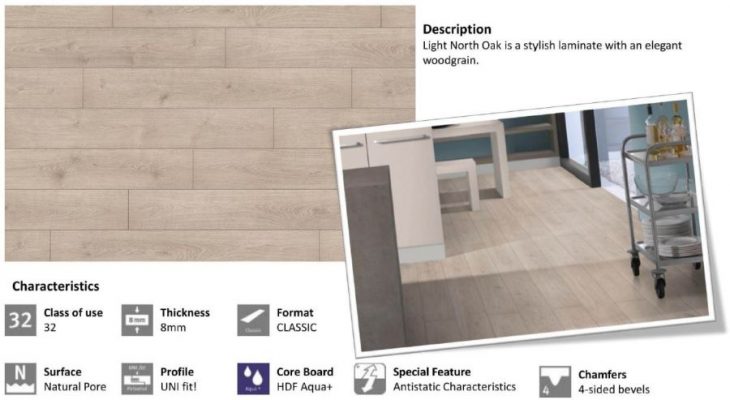 EGGER Parquet Flooring EPL080 Light North Oak