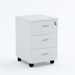 Wood Mobile Pedestal