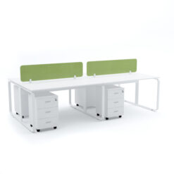 EKKO Workstation Cluster of 4 Face-to-Face