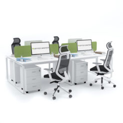 EKKO Workstation Cluster of 4 Face-to-Face