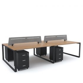 SCHON Workstation Cluster of 4 Face-to-Face
