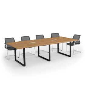 DIAMOND Boardroom Meeting Table Cognac Kendal Oak - OfficeMaster Office Furniture in Dubai