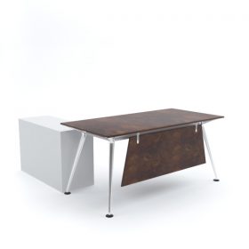 ELEGANTE Office Desk with Side Cabinet