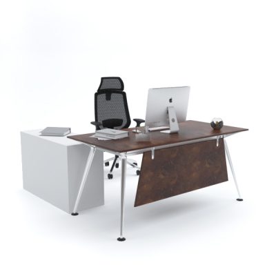 ELEGANTE Office Desk with Side Cabinet
