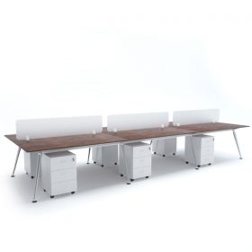ELEGANTE Workstation Cluster of 6 Face-to-Face