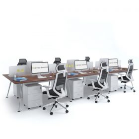 ELEGANTE Workstation Cluster of 6 Face-to-Face