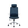 BESTOFF White Frame Blue Mesh Office Chair - OfficeMaster Dubai
