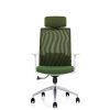BESTOFF White Frame Green Mesh Office Chair - OfficeMaster Ergonomic Chairs