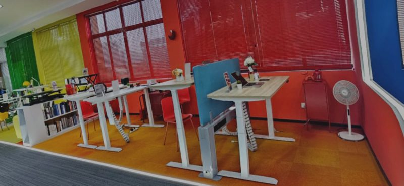 adjustable height desk - Officemaster