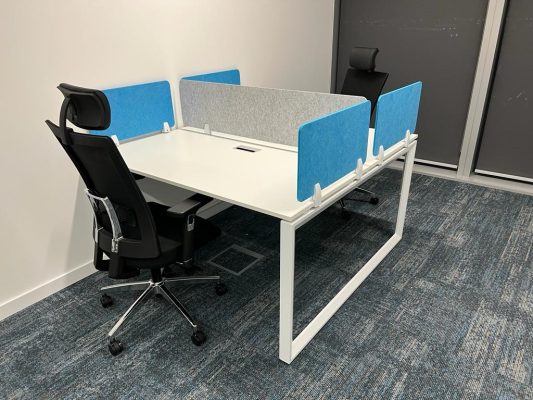 Modern Ergonomic Office Workstation Desks in Dubai - OfficeMaster.ae Modern Office Furniture Solutions