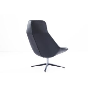 Pavlos One Seater Leather Chair Black