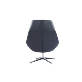 Pavlos One Seater Leather Chair Black