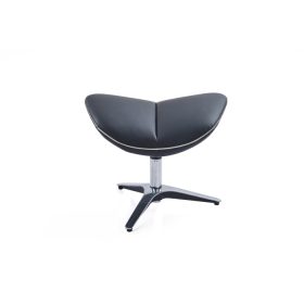 Pavlos One Seater Leather Chair Black